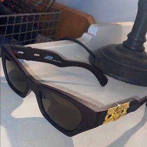 Versace Sunglasses- Black Frame with Gold Detail